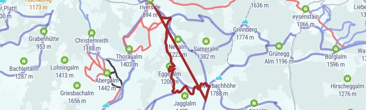 Route map: Skitour Marbachhöhe